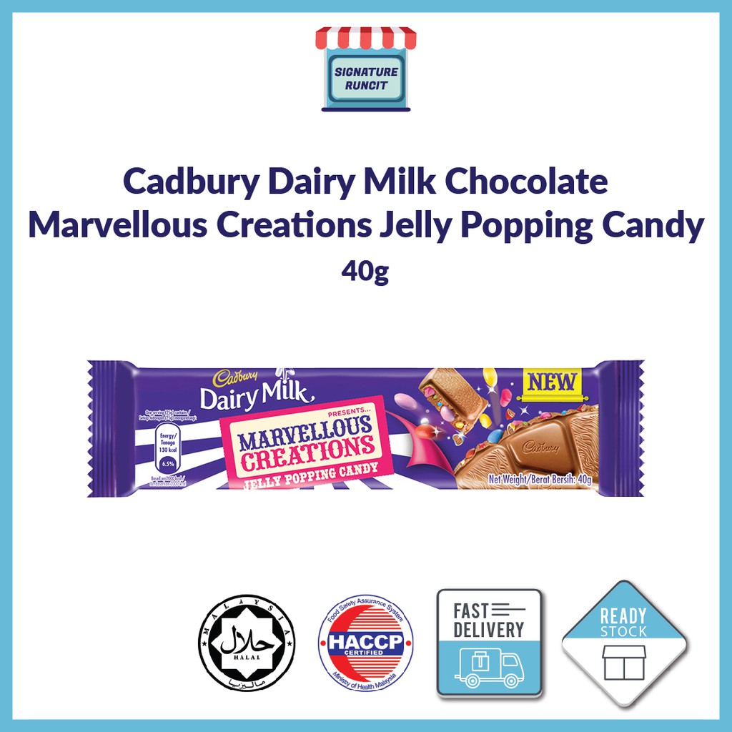 Cadbury Dairy Milk Chocolate Marvellous Creations Jelly Popping Candy