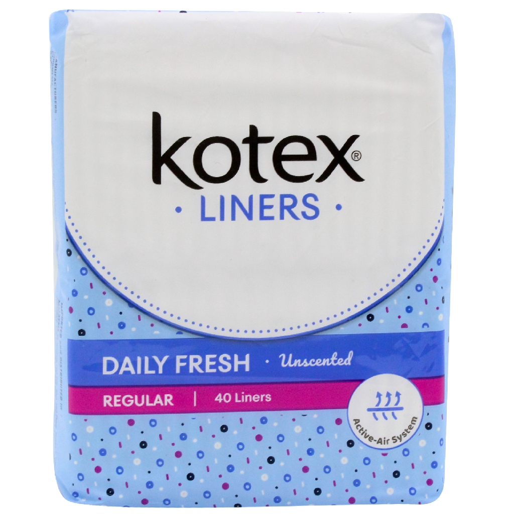 Kotex Regular Unscented Fresh Pantyliner 32s Shopee Malaysia