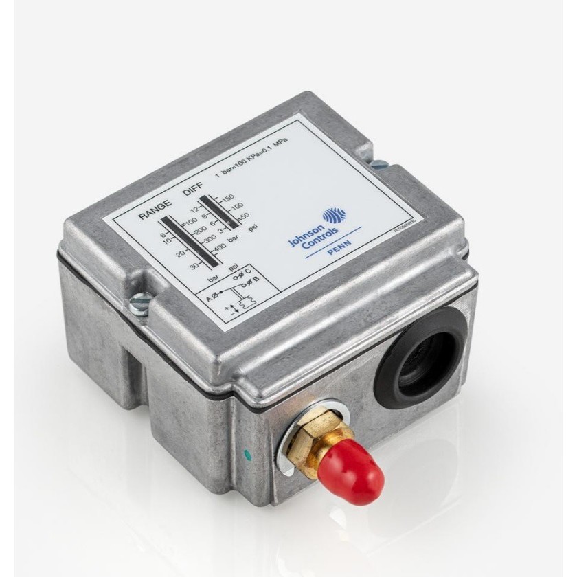 Johnson Control Pressure Switch(3 to 30 bar)HiLow c/w Copper Tube