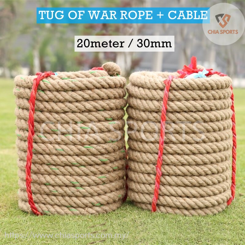 Tug of War Rope 20m 3cm 30mm with cable Tali Tarik Official Battling Rope Sukan Sport