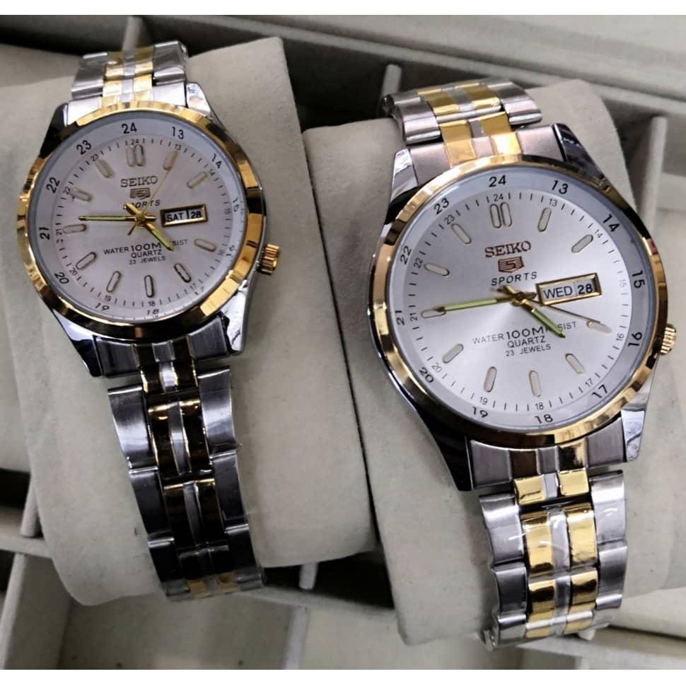 seiko 5 automatic couple watch