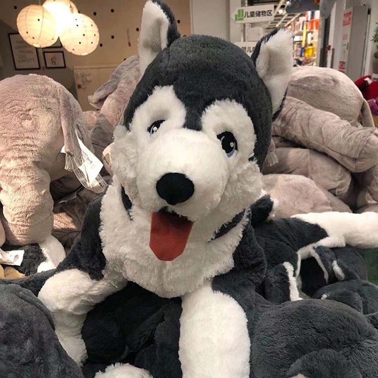 IKEA IKEA huskies dolls Rivley Erha plush toy dog ​​dolls children's gifts  puppy dogs | Shopee Malaysia