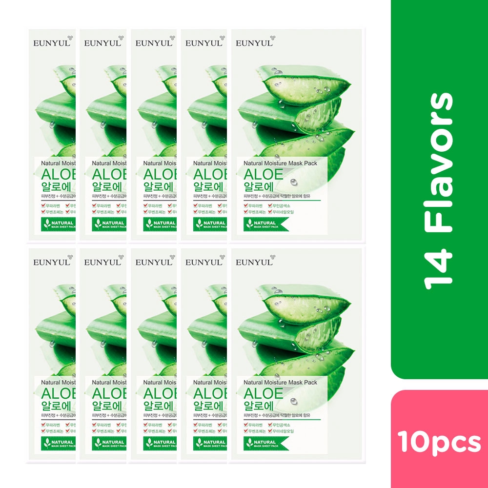 EUNYUL Natural Moisture Mask Pack Set (22ml/10 Pcs) Shopee Malaysia