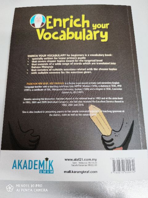 Enrich Your Vocabulary (Utk Sek. Rendah) - Ada terjemahan BM 