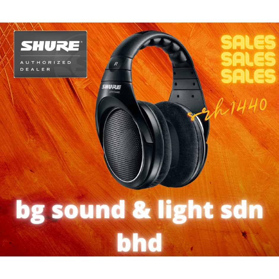 shure srh1440 professional open back headphones
