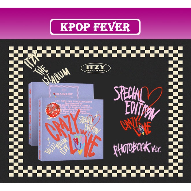 Itzy Crazy In Love Photobook Ver [special Edition] Album Cd Photobook Photocard Sealed