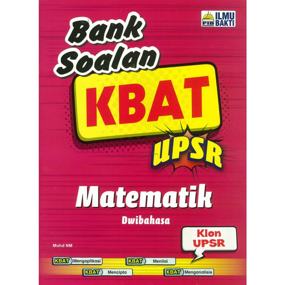Bank Soalan KBAT UPSR Matematik Dwibahasa 2018  Shopee 