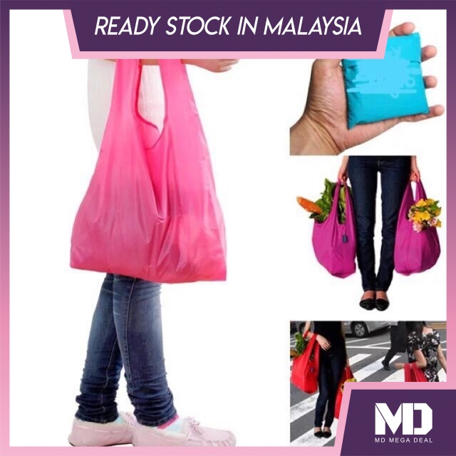 《Mega Deal》Tracy Shopping Beg Bag Foldable Handbag Eco Reusable Recycle Sling Bag Travel Bag