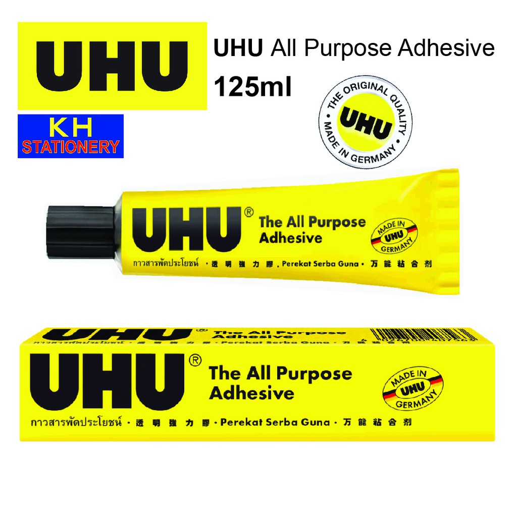 UHU Glue All Purpose Adhesive Glue 125ML / Uhu Glue 125ml Original ...