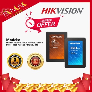 HIKVISION MINDER 2.5” SATA SSD, 120GB/3D TLC SIMILAR TO AS340 SU650 A400 SILICON POWER A55 SSD PLUS CS900 WD GREEN MX500