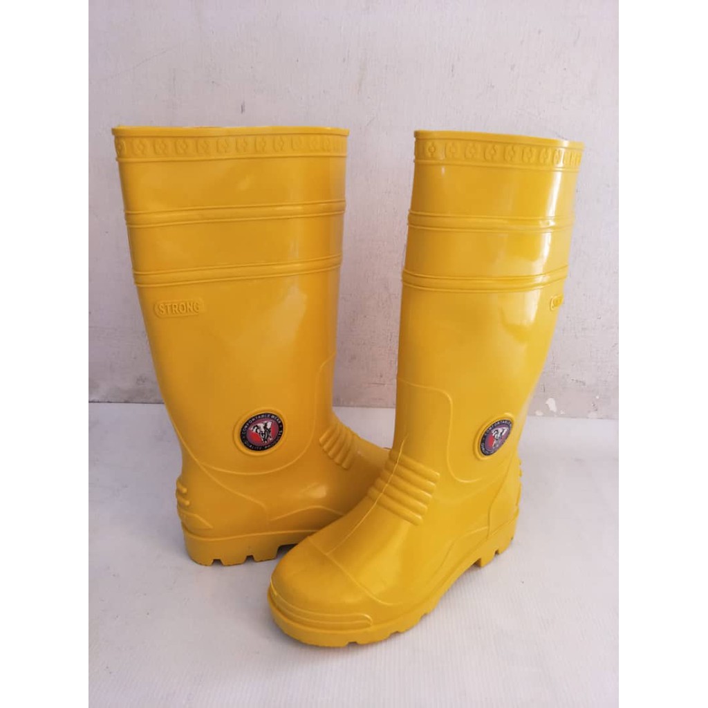 mens yellow rubber boots