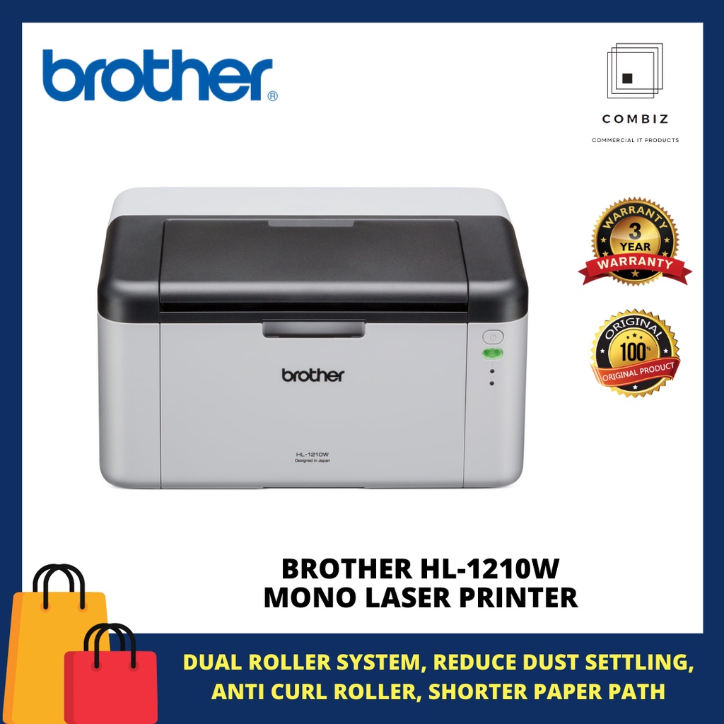 Brother Hl 1210w Mono Wireless Laser Printer Print Only Shopee Malaysia 5007