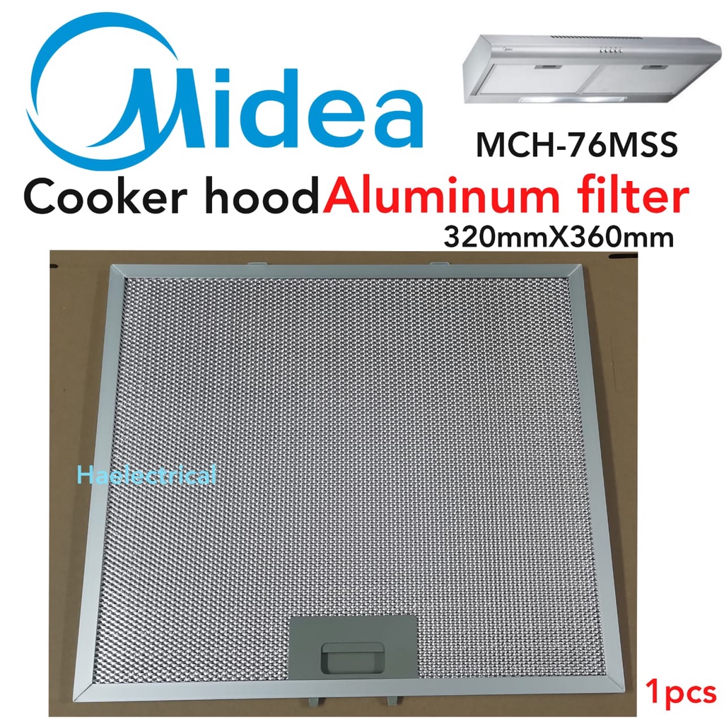 MIDEA MCH76MSS Cooker Hood Aluminium Filter MCH76MSS (320mmX360mm