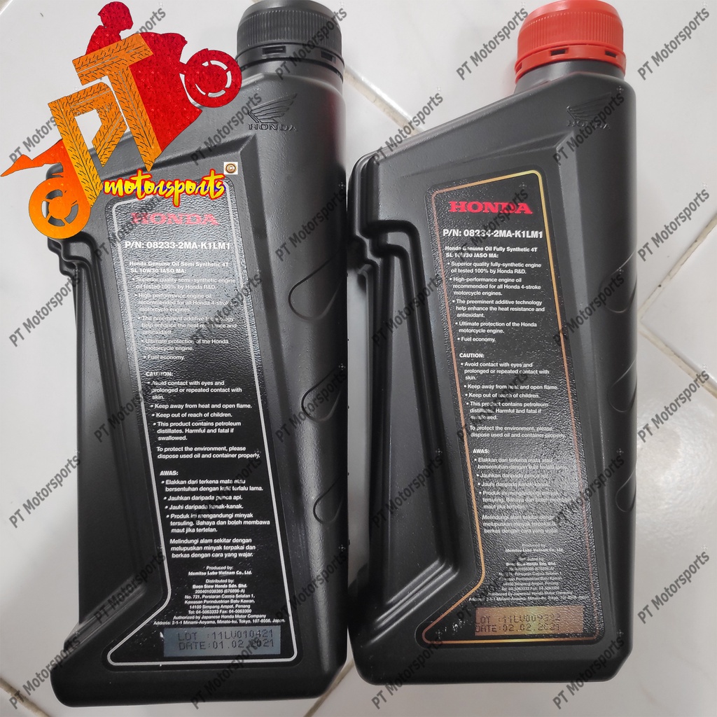 Honda Genuine Oil Engine Motorcycle Oil 4T Synthetic Oil Semi 