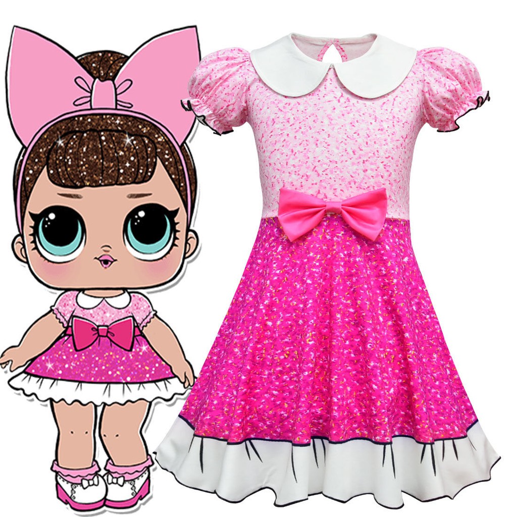 lol doll pink dress