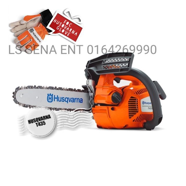 Husqvarna T435 one hand saw 12" chainsaw 2hp power FREE gift Shopee