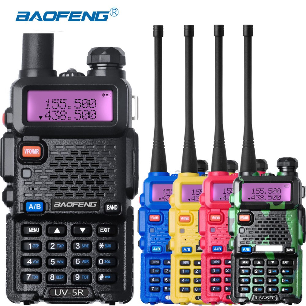 BAOFENG UV5R Walkie Talkie VHF/UHF Two Way Ham Dual Band FM Radio