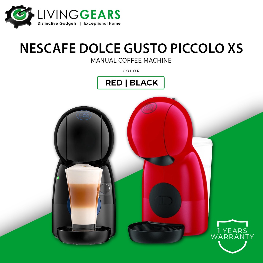 [ FREE CAPSULES ] NESCAFE Dolce Gusto Piccolo XS Manual Coffee Machine