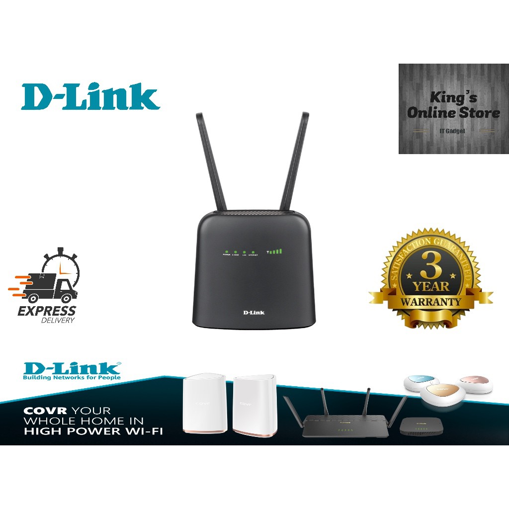 D-Link DWR-920V Gigabit Ethernet LAN 4G LTE Wireless WiFi N300 Modem ...