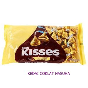 COKLAT Hershey's Kisses Creamy Milk Chocolate With Almond 315g | Shopee