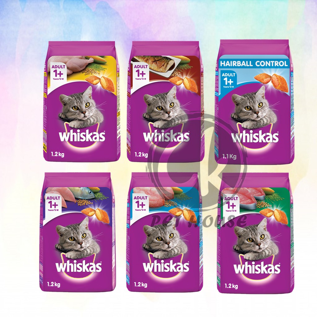 Whiskas Dry Food Junior / Adult (Cat Food) 1.1KG/1.2KG Shopee Malaysia