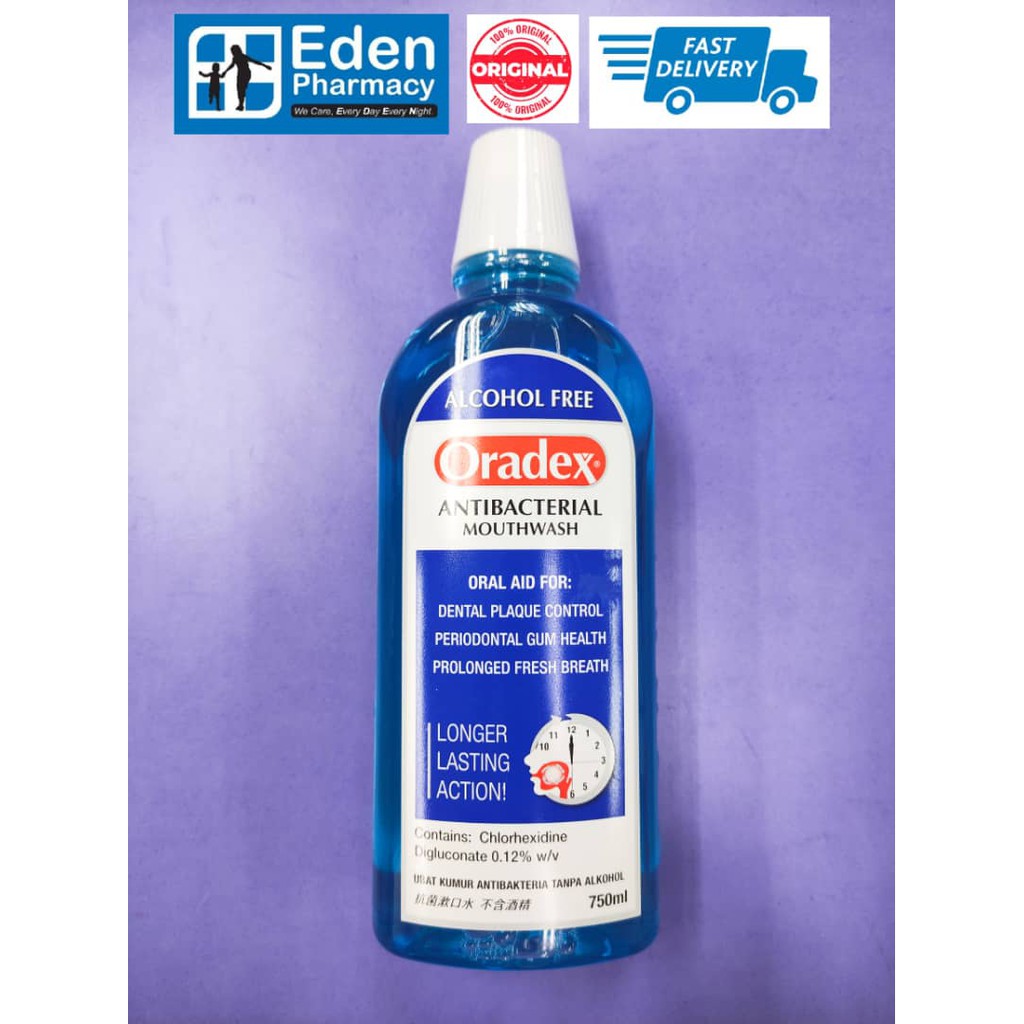 Oradex antibacterial mouthwash ( oradex gargle ) chlorhexidine 750ml