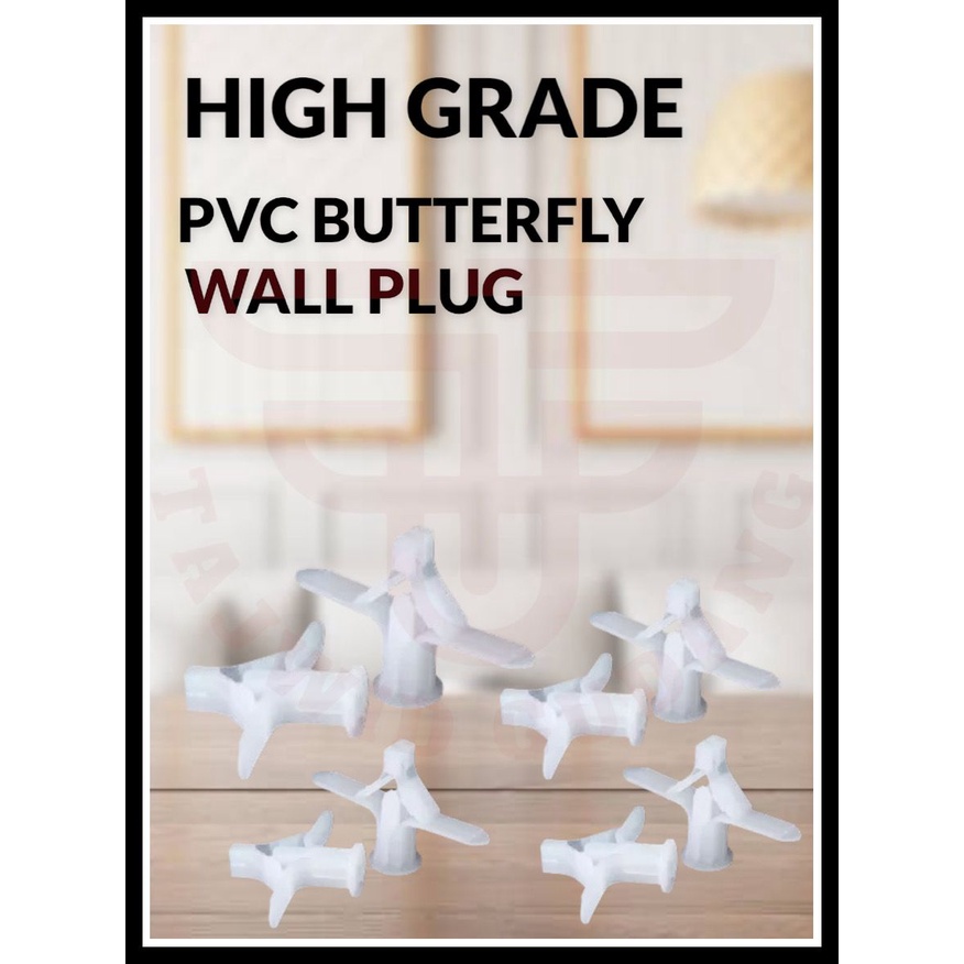 Nylon Butterfly Wall Plug for Hollow Partition Wall Ceiling Plaster