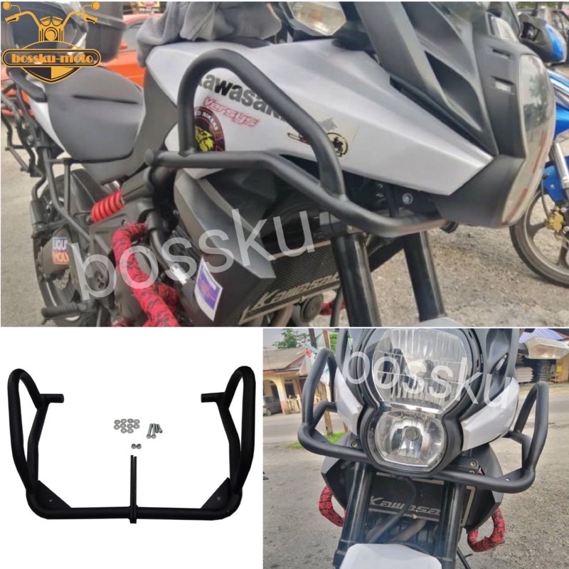 VERSYS650 TANK GUARD ENGINE CRASH BAR VERSYS-650 TANGKI MINYAK PETROL ENJIN BODY BODYGUARD SLIDER SIDE CASING