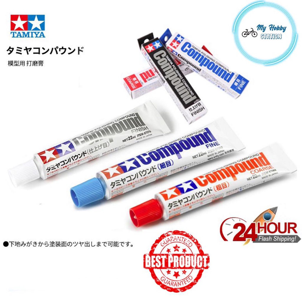 TAMIYA POLISHING COMPOUND for Model Kit Coarse Fine Finish 87068 87069