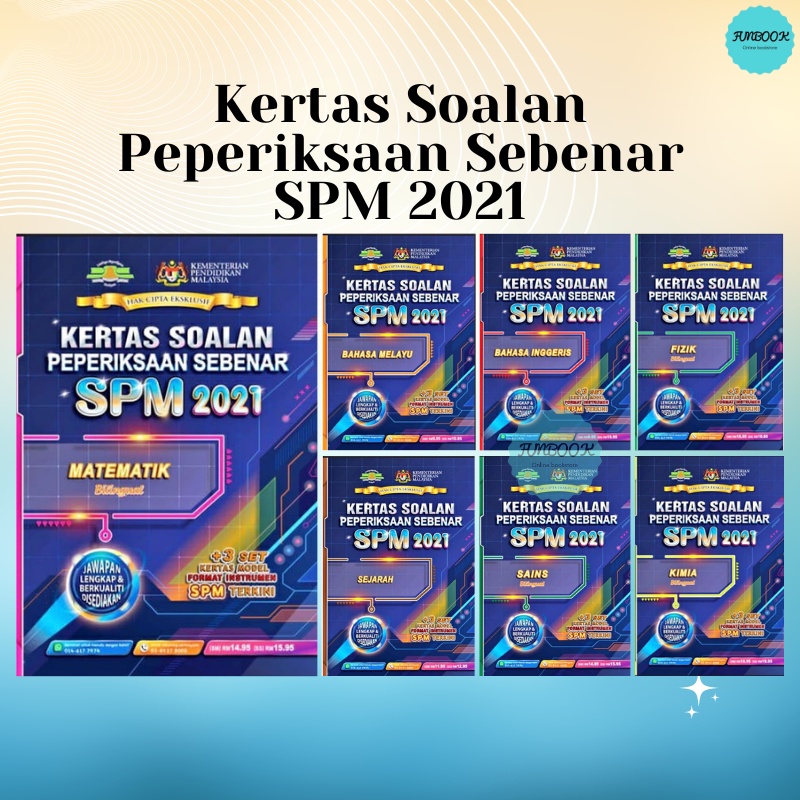 [FUNBOOK] Kertas Soalan Peperiksaan Sebenar SPM 2021 Cetakan (2022