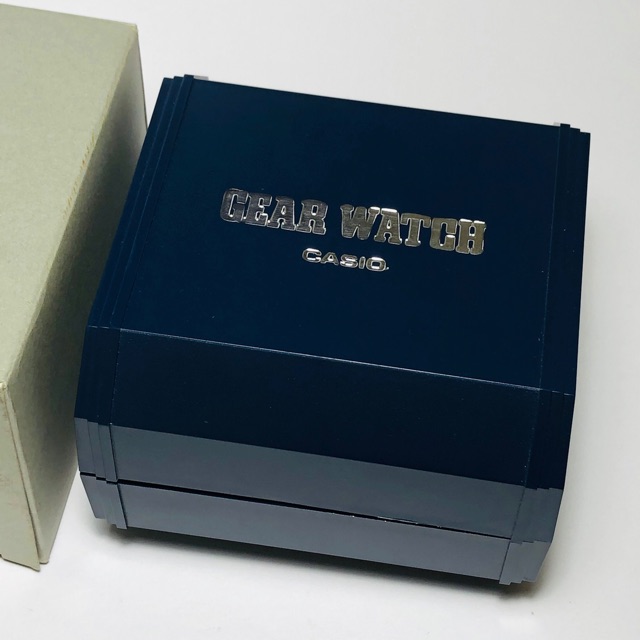 GShock Box Watch Case GEAR WATCH BLUE Genuine Vintage Rare Collection Shopee Malaysia