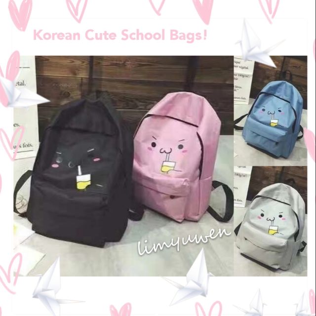 cute korean school bags