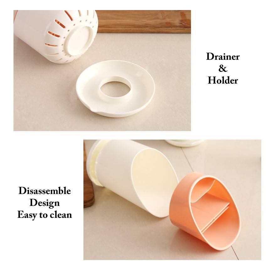 Cutlery Drainer Holder Kitchen Utensils Drying Rack Tableware Knife Spoon Fork ChopStick Container