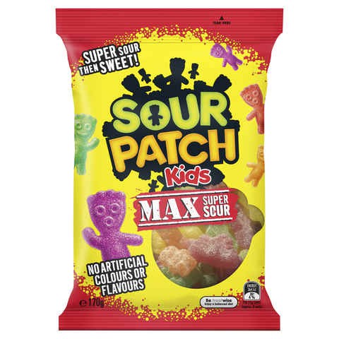 Sour Patch Kids Max Super Sour Candies 170g Shopee Malaysia