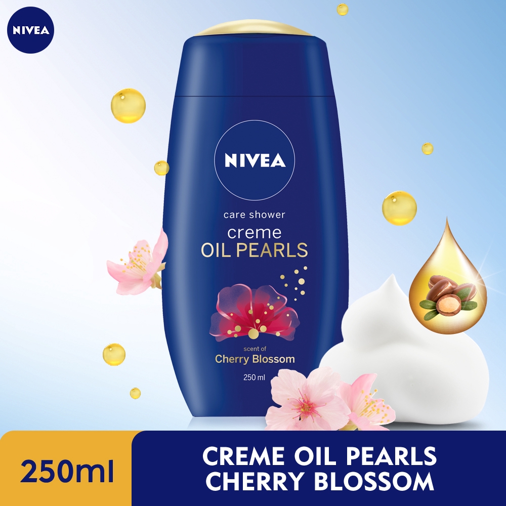 NIVEA Bath Care Shower Crème & Oil Pearl - Cherry Blossom 250ml