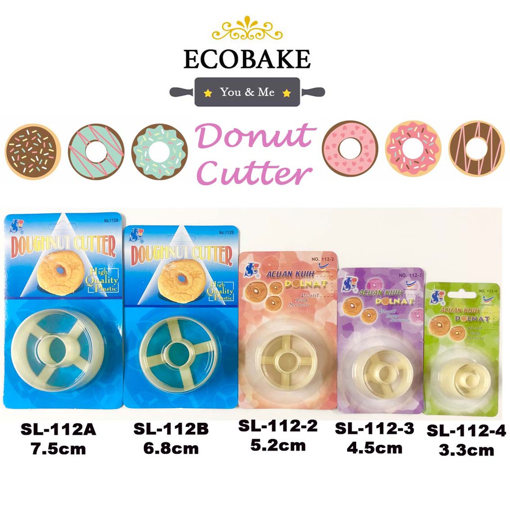 Donut Cutter/ Acuan Donut Cutter/ Dolnat Mould/ Plastic Bakery Making