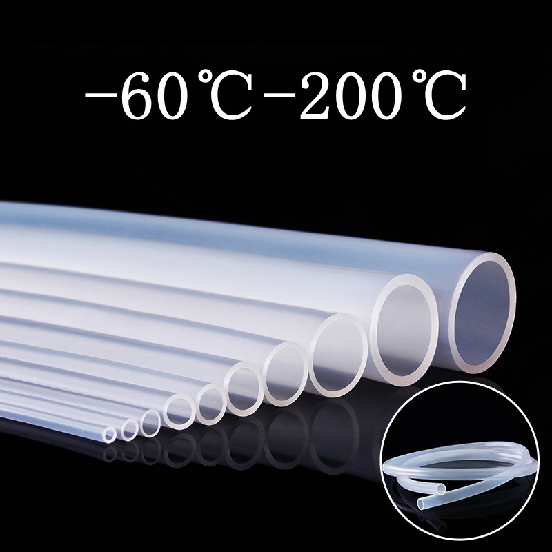 Transparent Silicone Rubber Hose Beer Milk Pipe Plumbing Hoses Flexible Tube b 