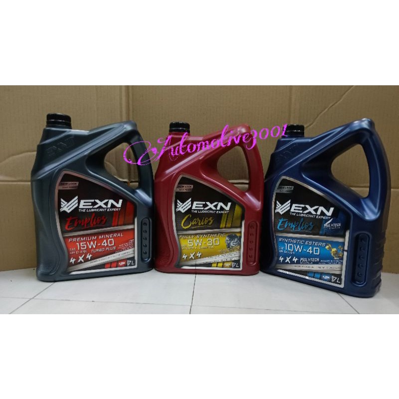 ORIGINAL EXN 4X4 ENGINE OIL 7L 5W30 10W40 15W40 Shopee Malaysia