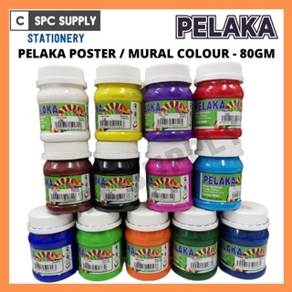 PELAKA MURAL COLOUR - (80GM) CAT MURUL COLOUR / PAINT COLOUR / POSTER ...