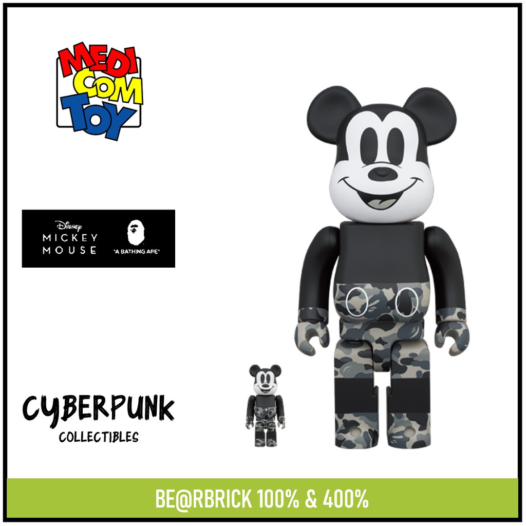 BE@RBRICK BAPE® MICKEY MOUSE 100% 400% - www.novakiama.com.au BE@RBRICK BAPE® MICKEY MOUSE 100% 400% - www.novakiama.com.au