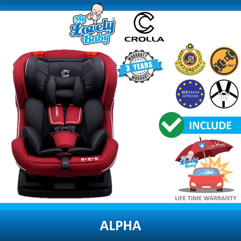 Crolla Alpha Baby Car Seat New Born to 7 Years Old Tiffany Blue