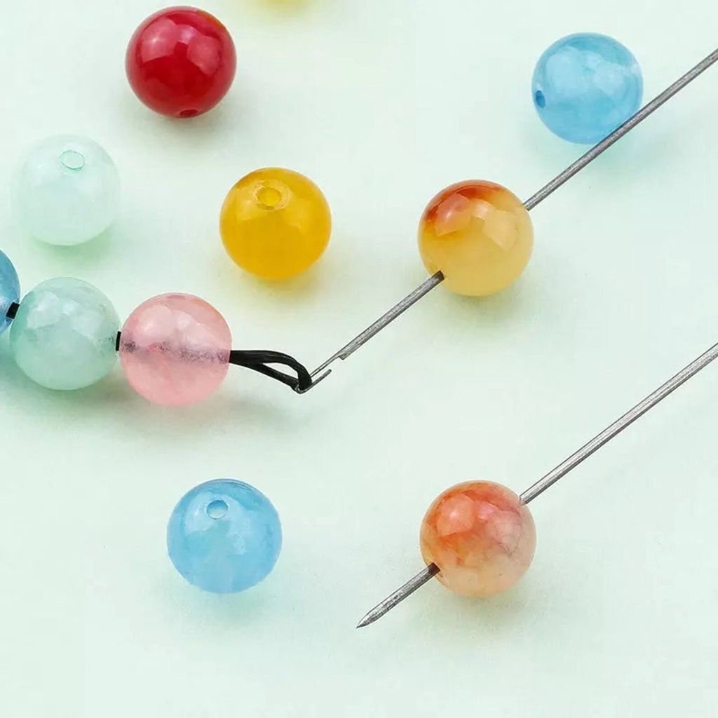 Crystal Beading Needles, Extra Long, Beading Pins, Jarum Restring, DIY