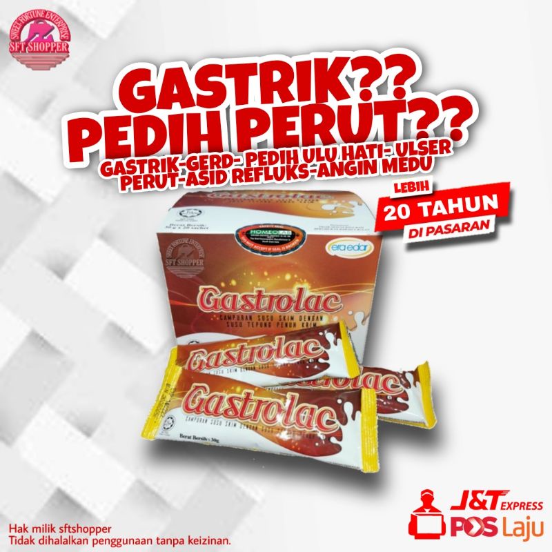 Gastrik SUSU GASTROLAC 600g Legakan Masalah Gastric Gerd Ulser ...