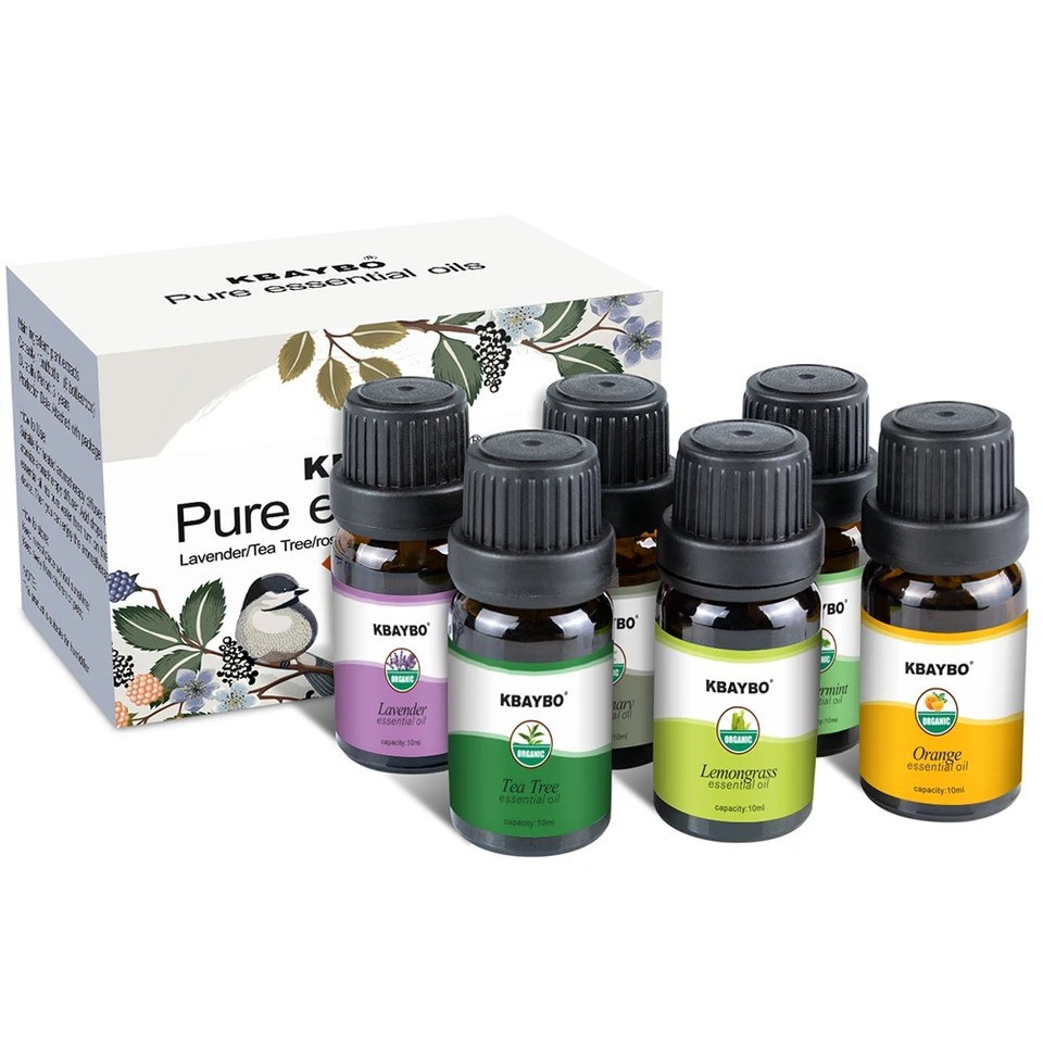 Original 10Ml X 6 Bottles Box Kbaybo Pure Essential Oils Aromatherapy  Humidifier Water Soluble | Shopee Malaysia