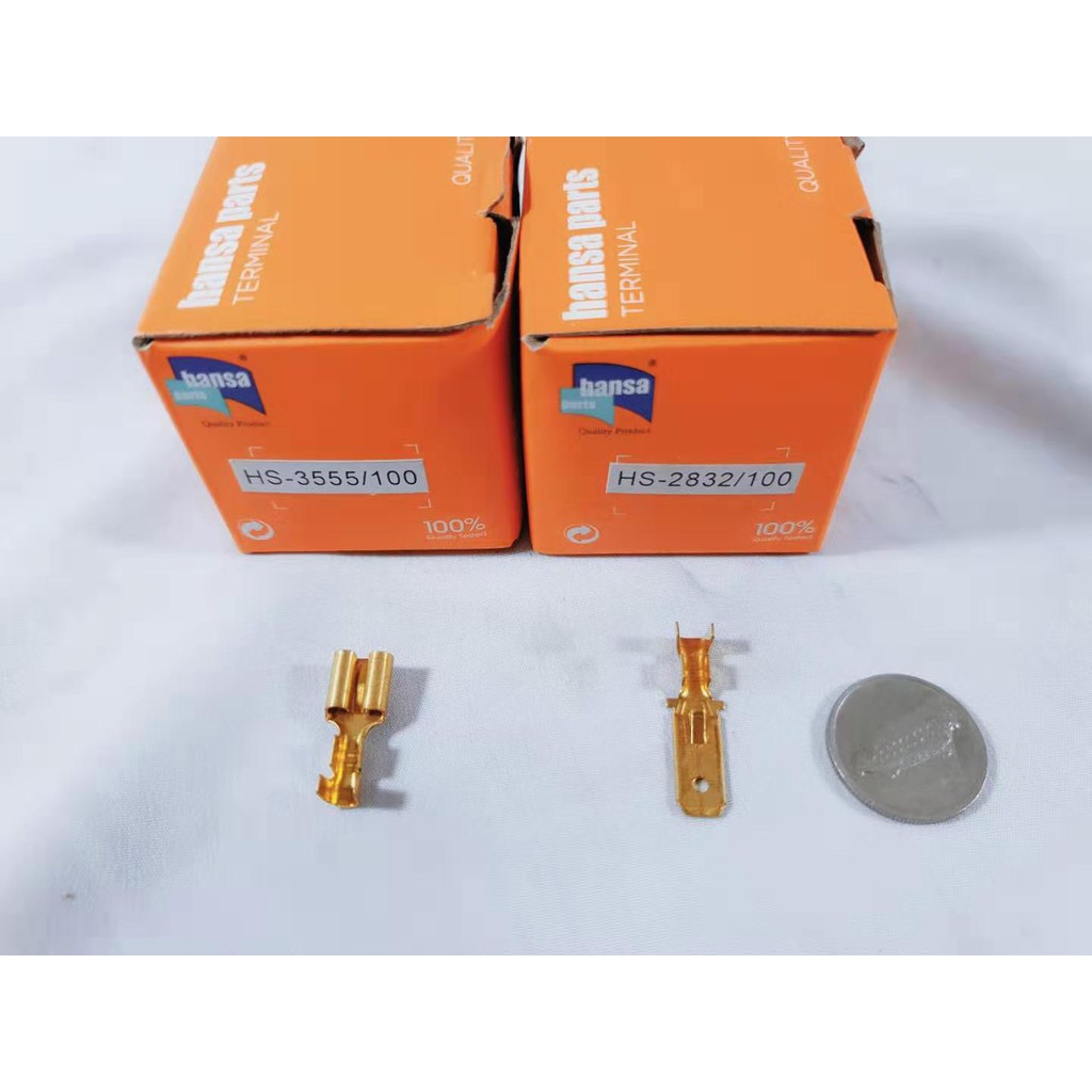 Electrical Wiring Blade Connectors Pin Male / Female (5 Pieces