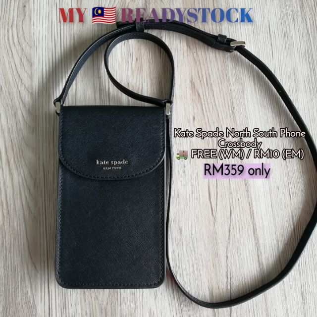 Readystock Original Kate Spade Phone North South Leather Crossbody Handbag  Purse | Shopee Malaysia