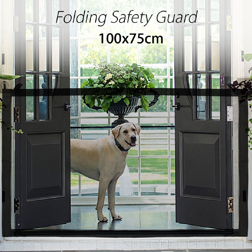 Love Folding Safe Guard Install Pet Dog Enclosure Fence Isolated Gauze Gate Kitchen