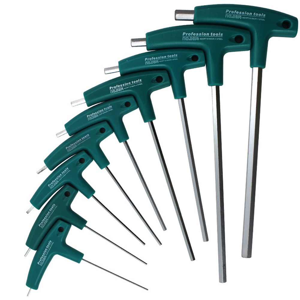 1x T-Handle Hex Allen Key Screws Screwdriver Driver Tool 1.5mm-10mm Wrenches #fa 