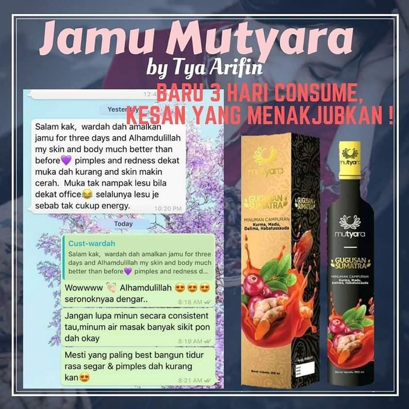 Jamu Mutyara Jamu Wanita Lepas Bersalin 350ml Jamu Mutiara Untuk Wanita Lepas Bersalin Shopee Malaysia