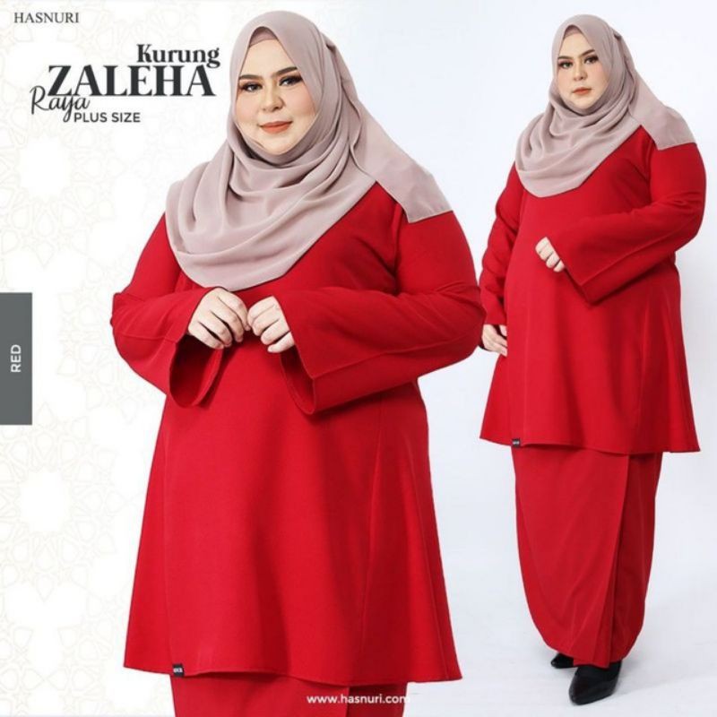  Baju  Kurung Zaleha Plus  Size  Raya  Collection HasNuri 